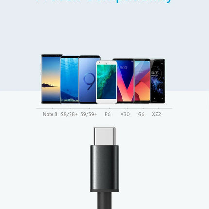 Anker 2-Pack 6 ft Nylon USB-A to USB-C Fast Charging Cable