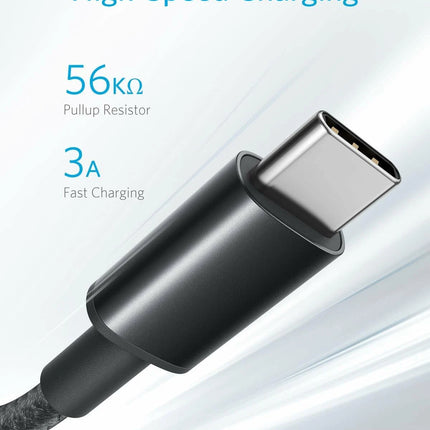 Anker 2-Pack 6 ft Nylon USB-A to USB-C Fast Charging Cable
