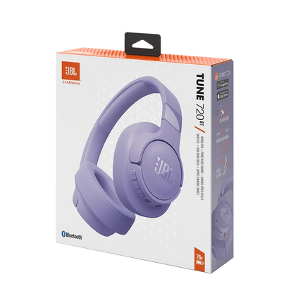 JBL Tune 720BT Black Over-Ear Wireless Bluetooth Headphones – Pure Bass Sound