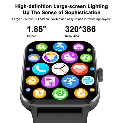 Blackview R50 Smart Watch – Bluetooth Calling | 1.85” HD Display | Health & Fitness Tracker